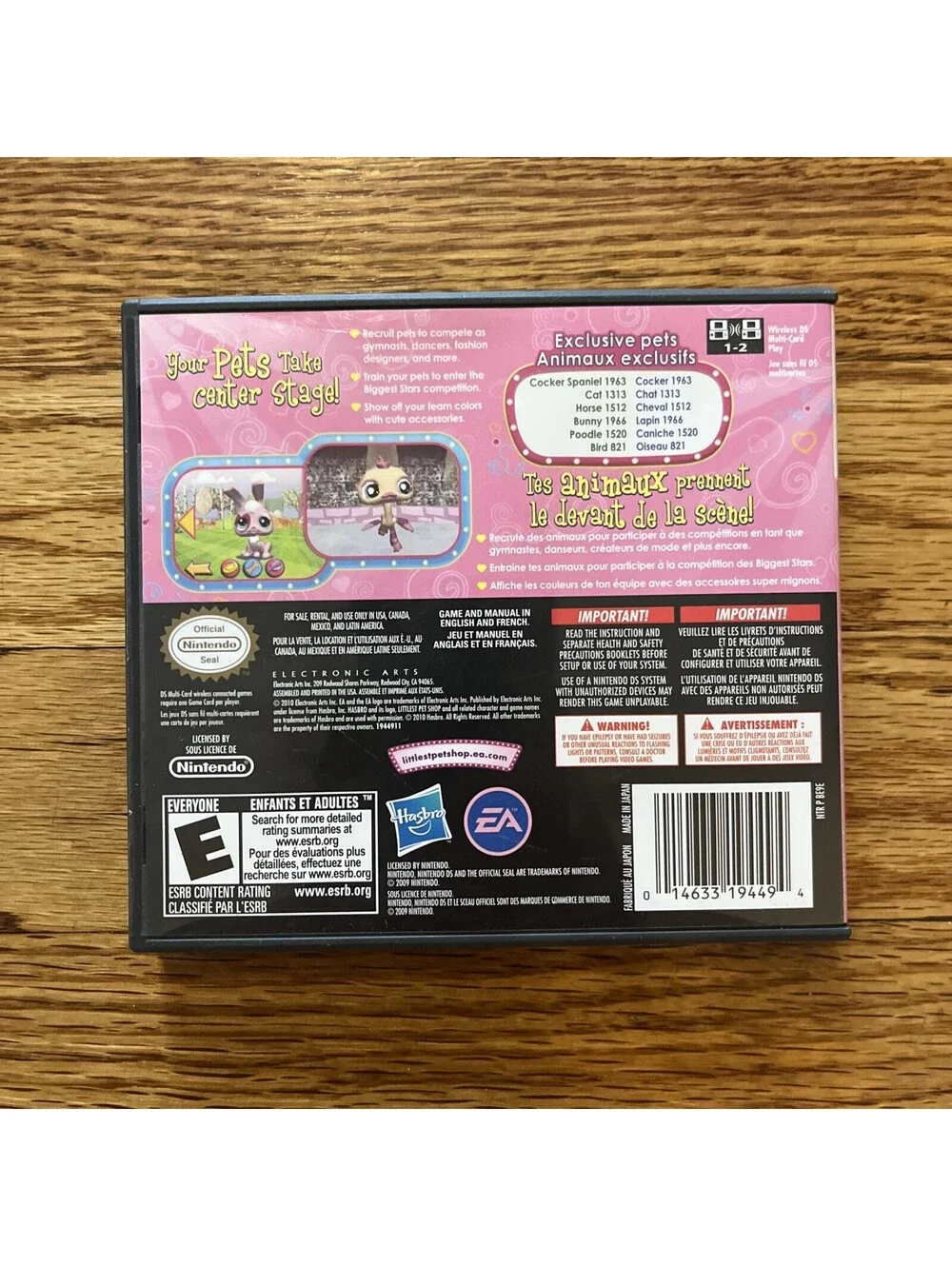 Littlest PetShop 3: Biggest Stars Pink Team Nintendo DS